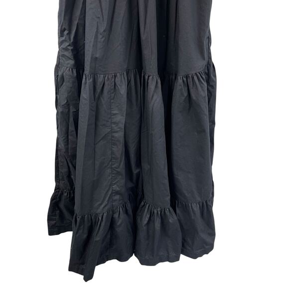 Abercrombie & Fitch Black Sundress Tiered Midi Medium Petite Tank - Picture 3 of 9